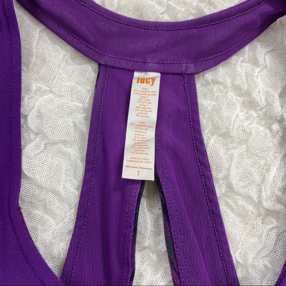 Lucy purple and black Perfect Core halter top size small - Picture 3 of 6